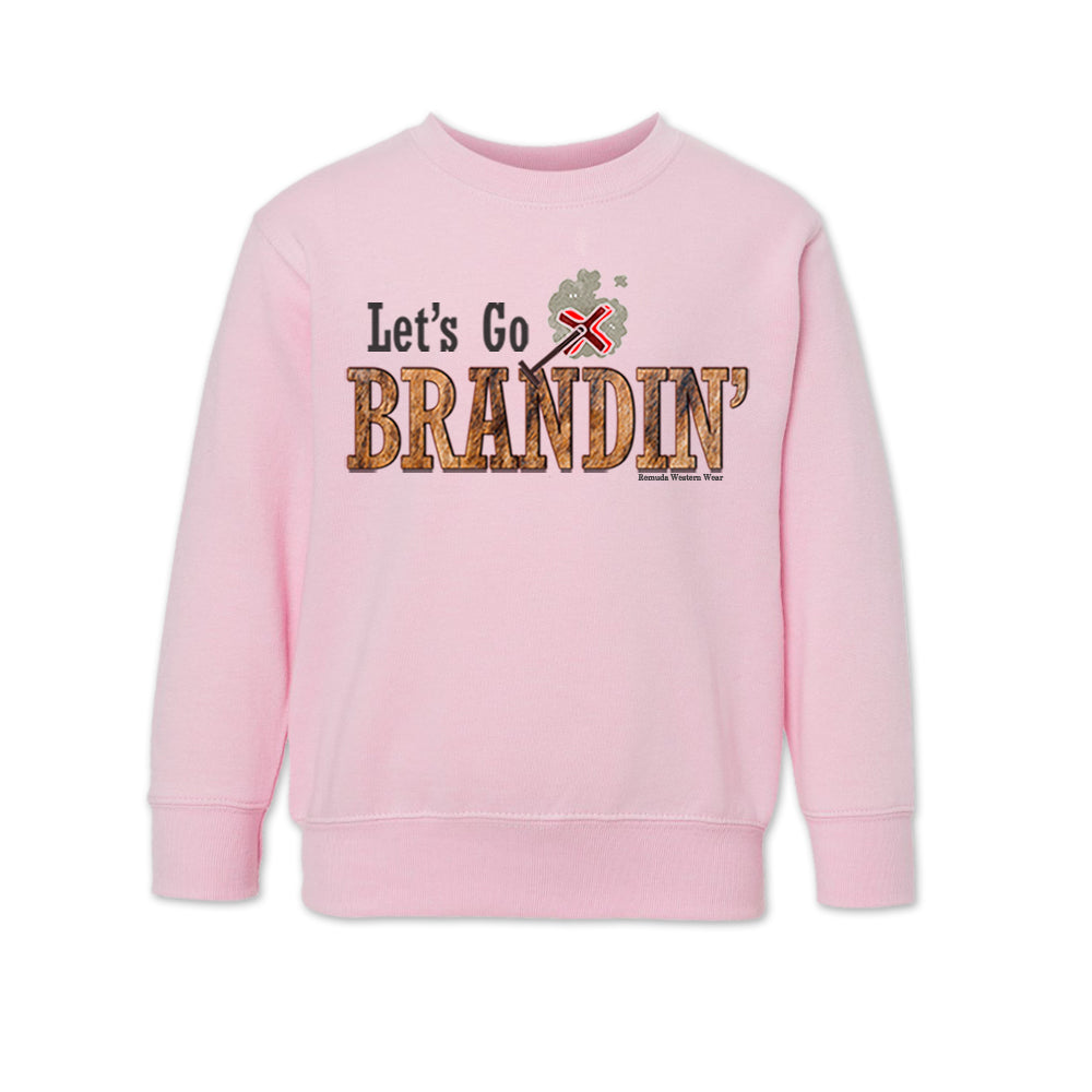 LET'S GO BRANDIN' Toddler Western Sweatshirt