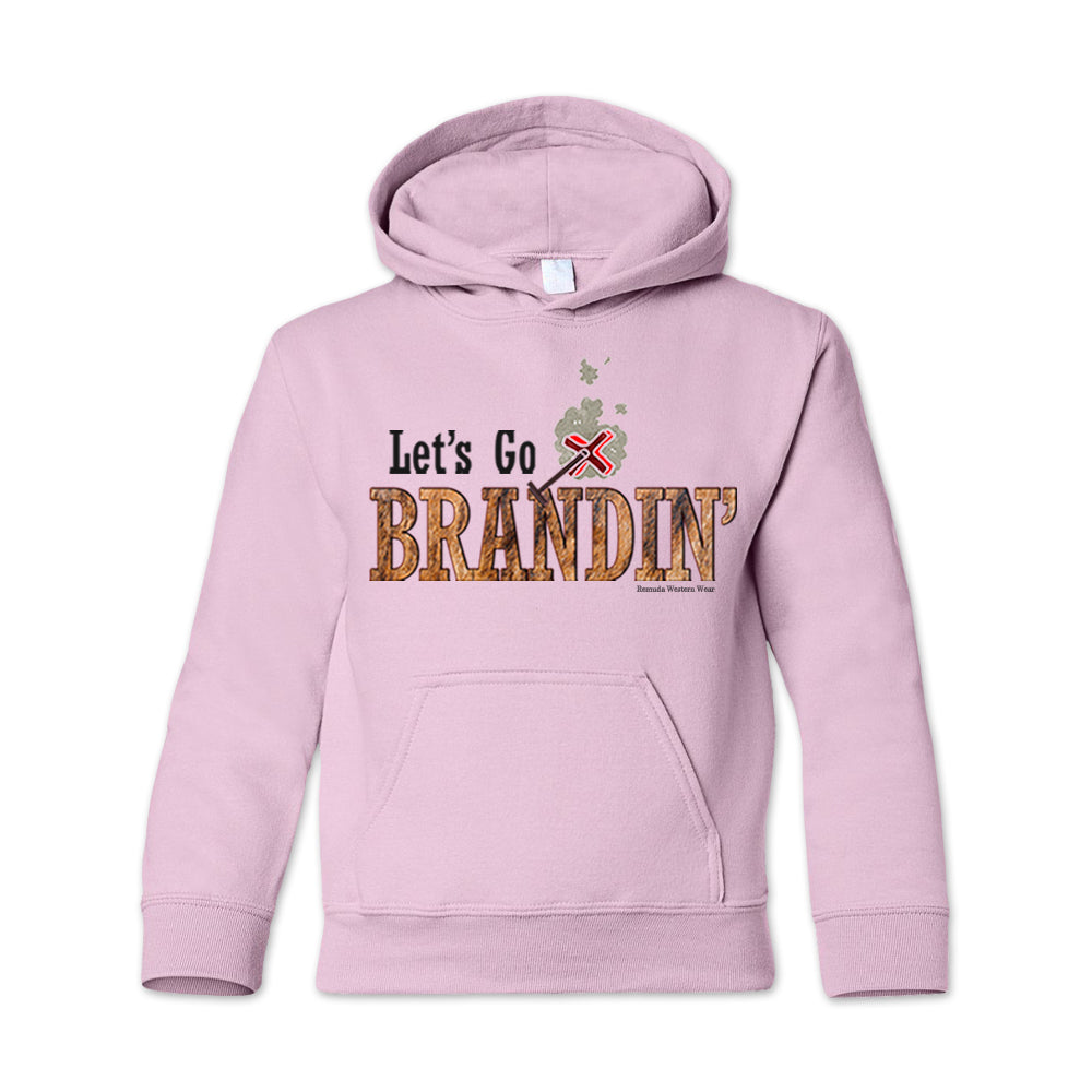 LET'S GO BRANDIN' Youth Western Pullover Hoodie