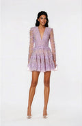 Megan Mini Dress – Lavender