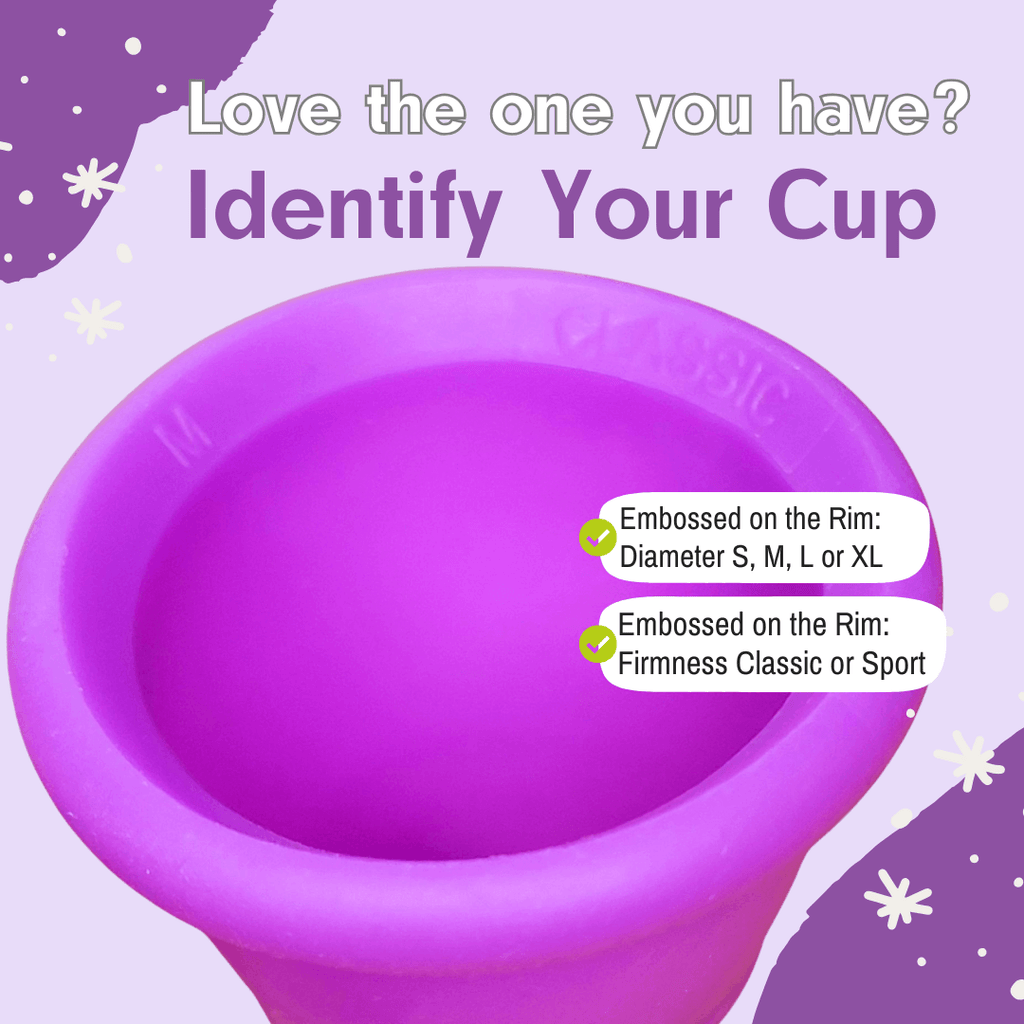 Small MeLuna Menstrual Cup for Teens, Stem Me Luna