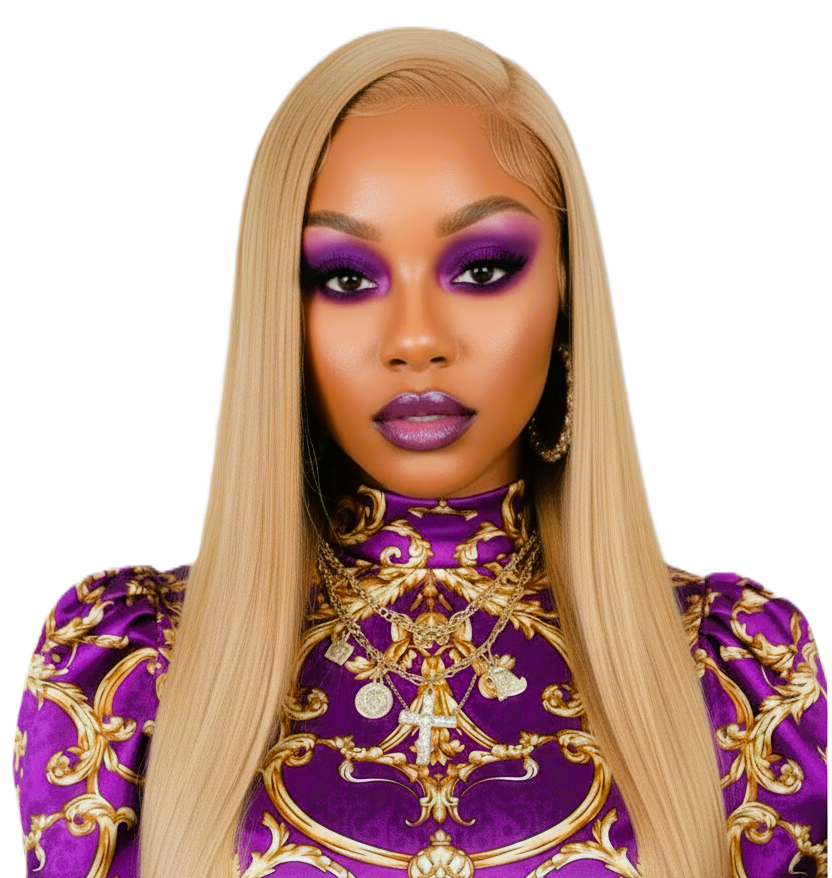 Light Blonde Straight 24' Brazilian Human Hair Lace Closure Wigs With Baby Hair