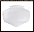 Modern Schoolhouse 8" Milk Glass Replacement Globe