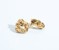 Nathalia Sculpted Hammered Drop Earrings
