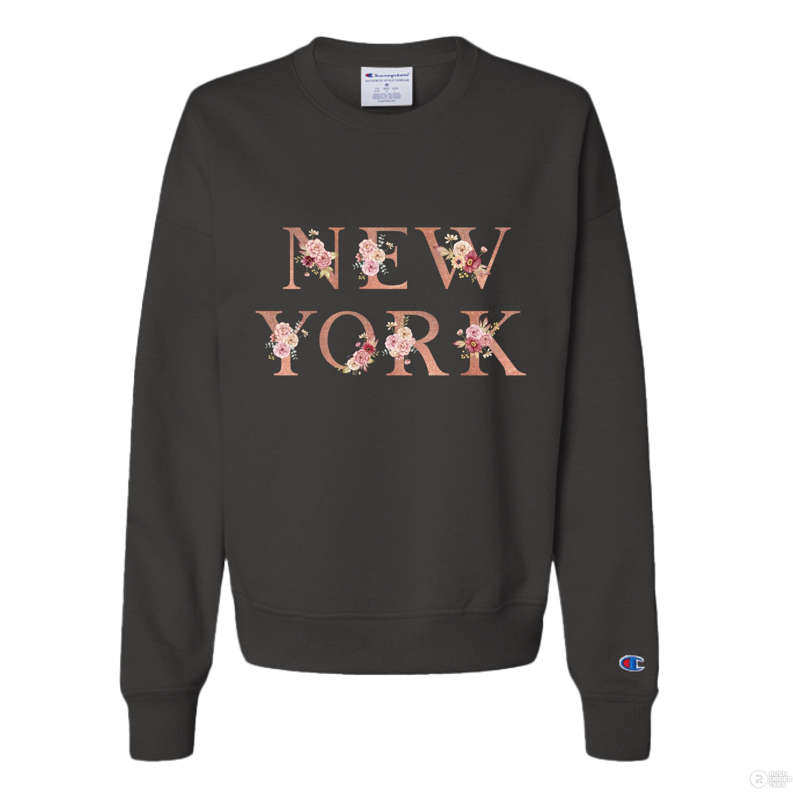 New York Floral Champion Crewneck Sweatshirt