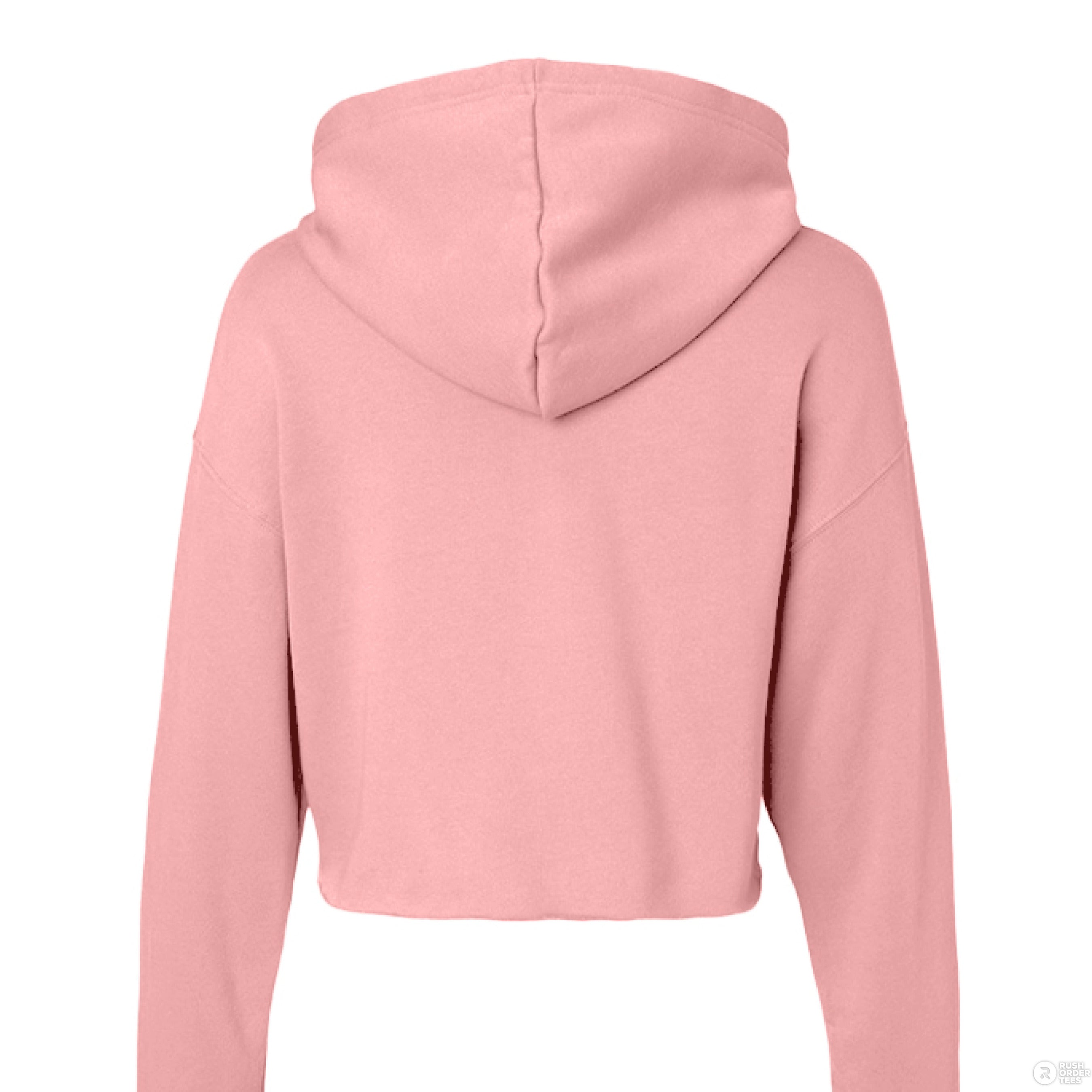 Customizable: Black Open Heart Locket Cropped Fleece Hoodie