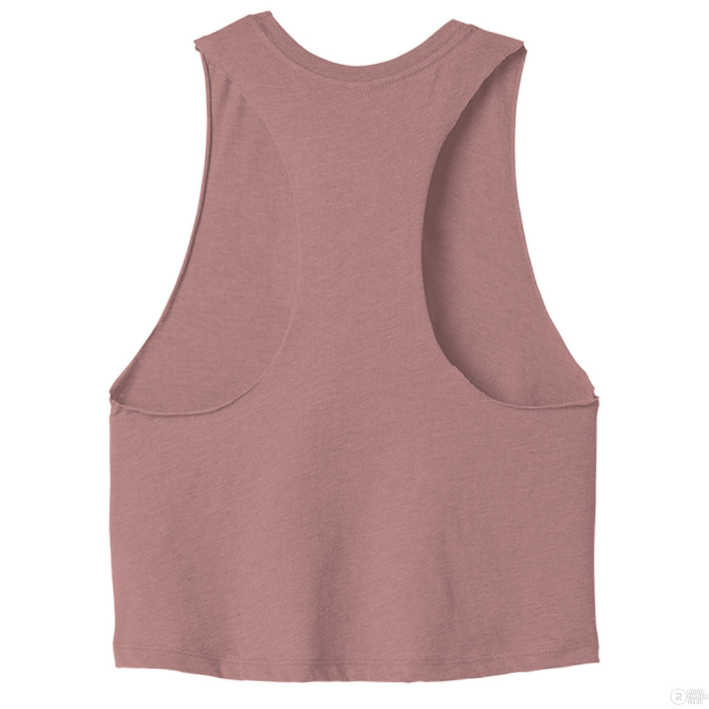 Customizable: Floral Perfume Vibes Racerback Cropped Tank