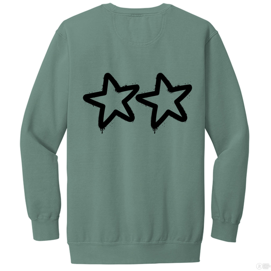 Customizable: Graffiti Stars Crewneck Sweatshirt