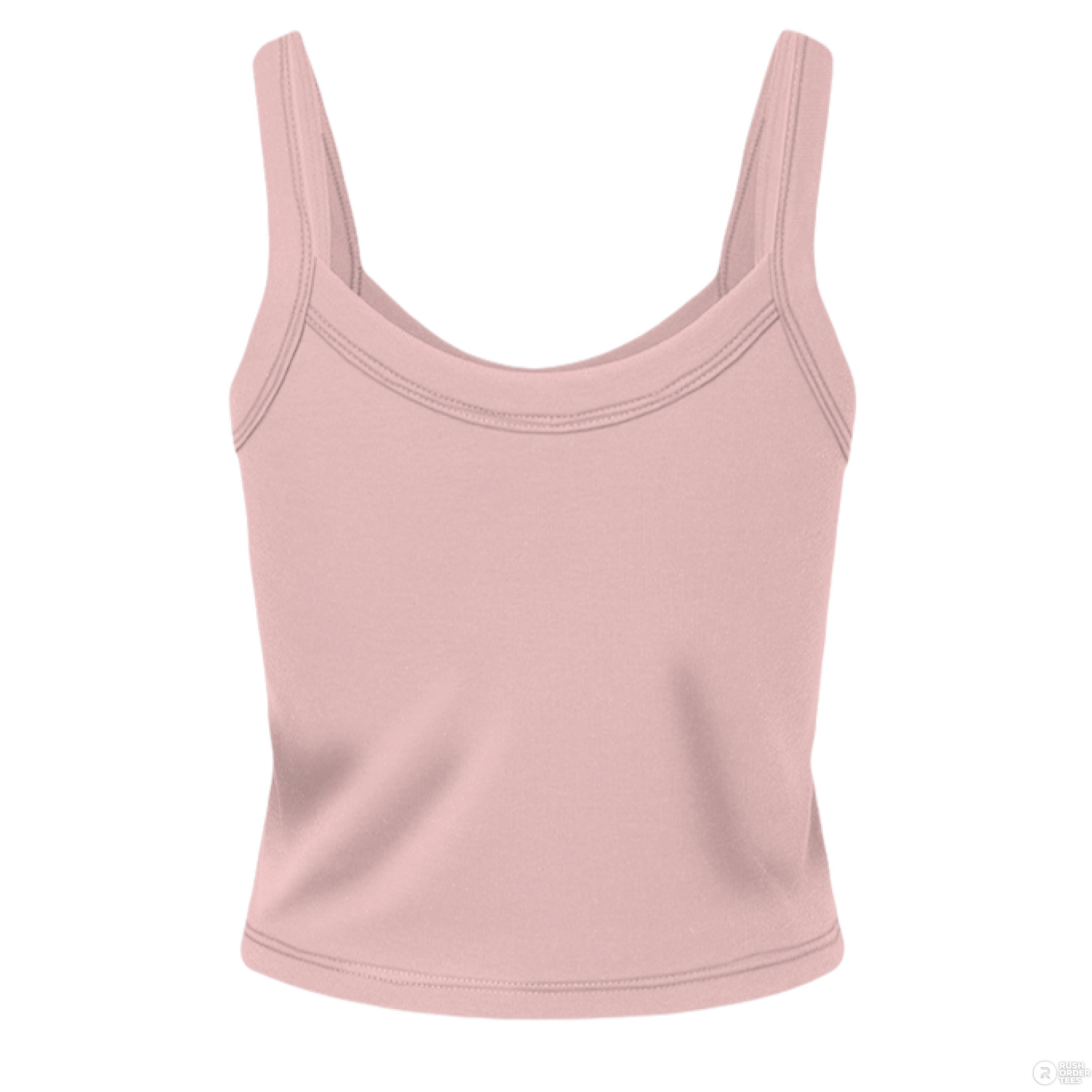 Customizable: 2 White Stars Graffiti Micro-Ribbed Cropped Tank