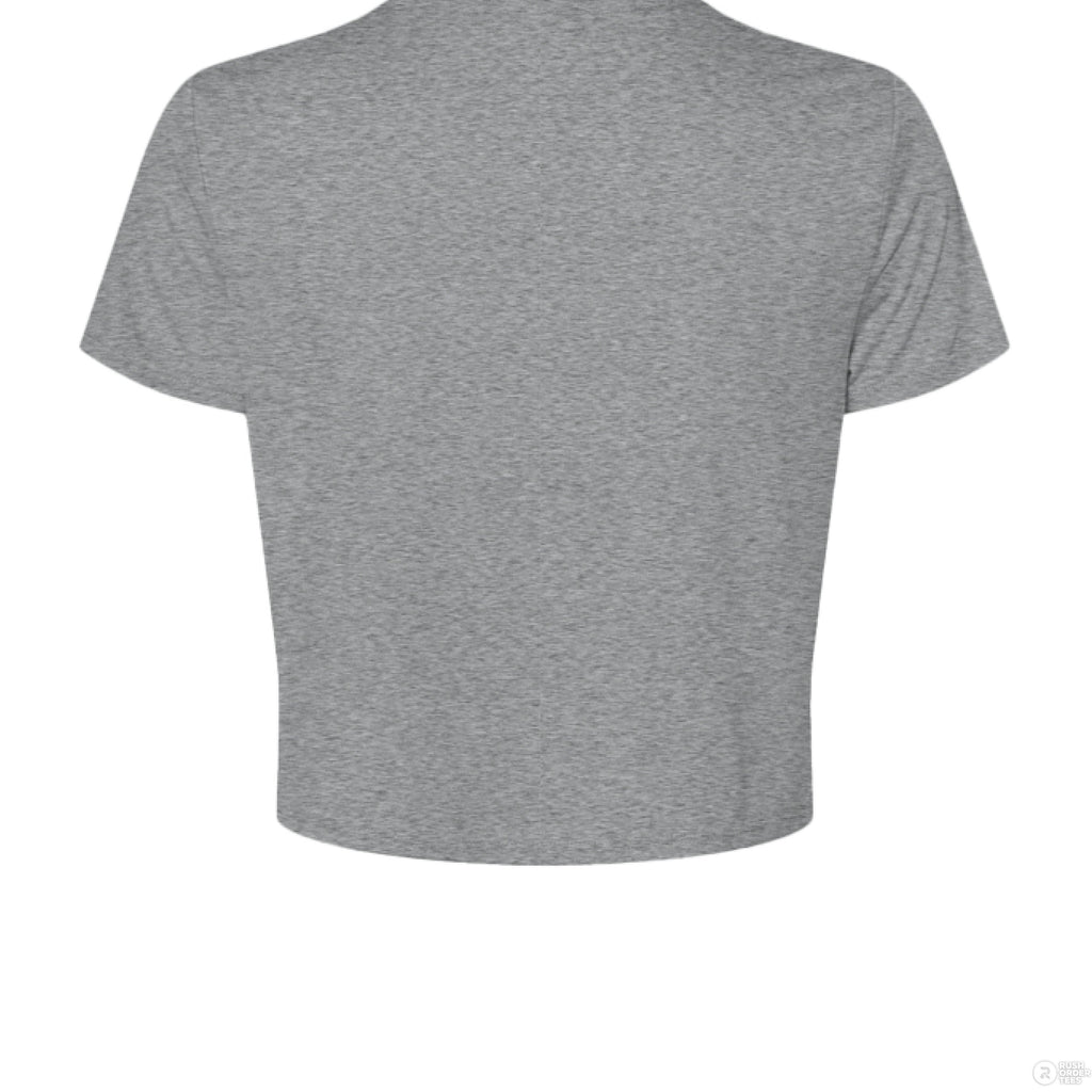 Customizable: Black Coquette Bow Flowy Cropped T-Shirt