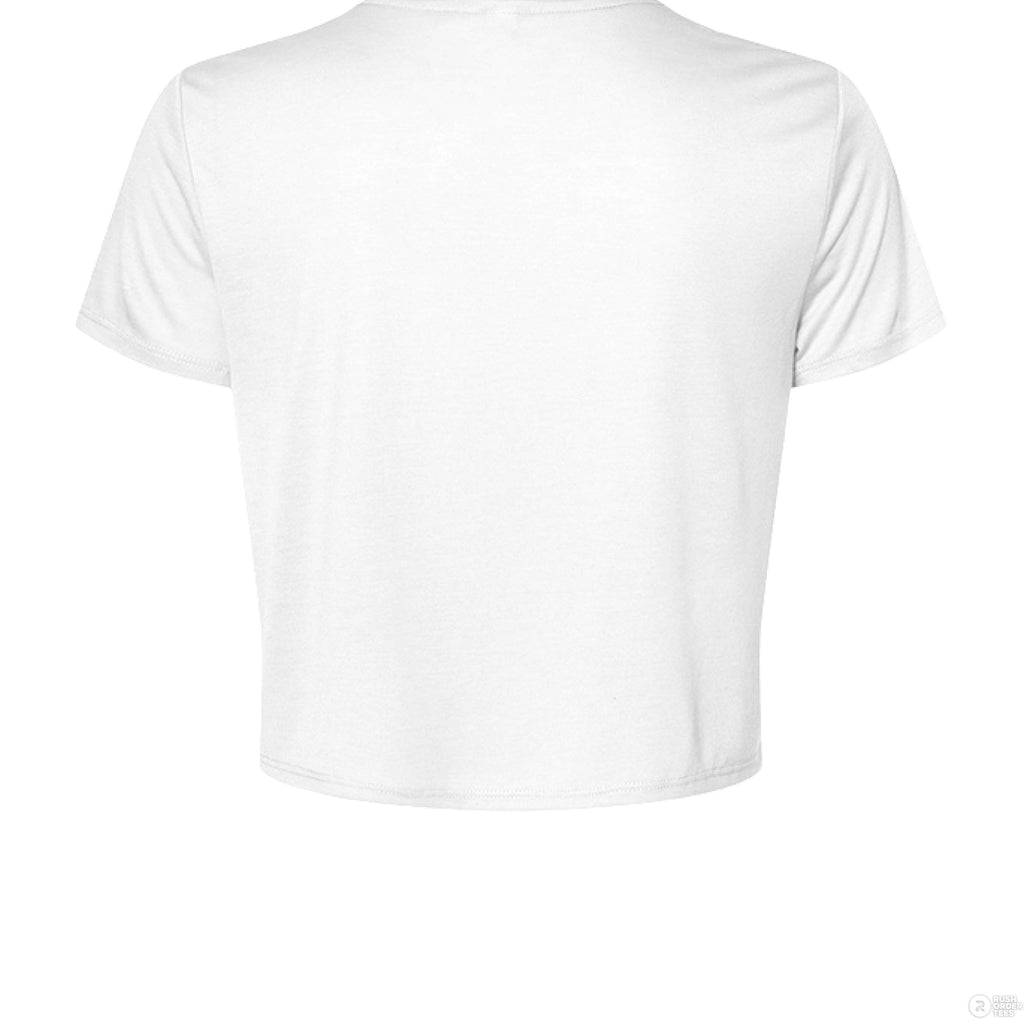 Customizable: Green Coquette Bow Flowy Cropped T-Shirt