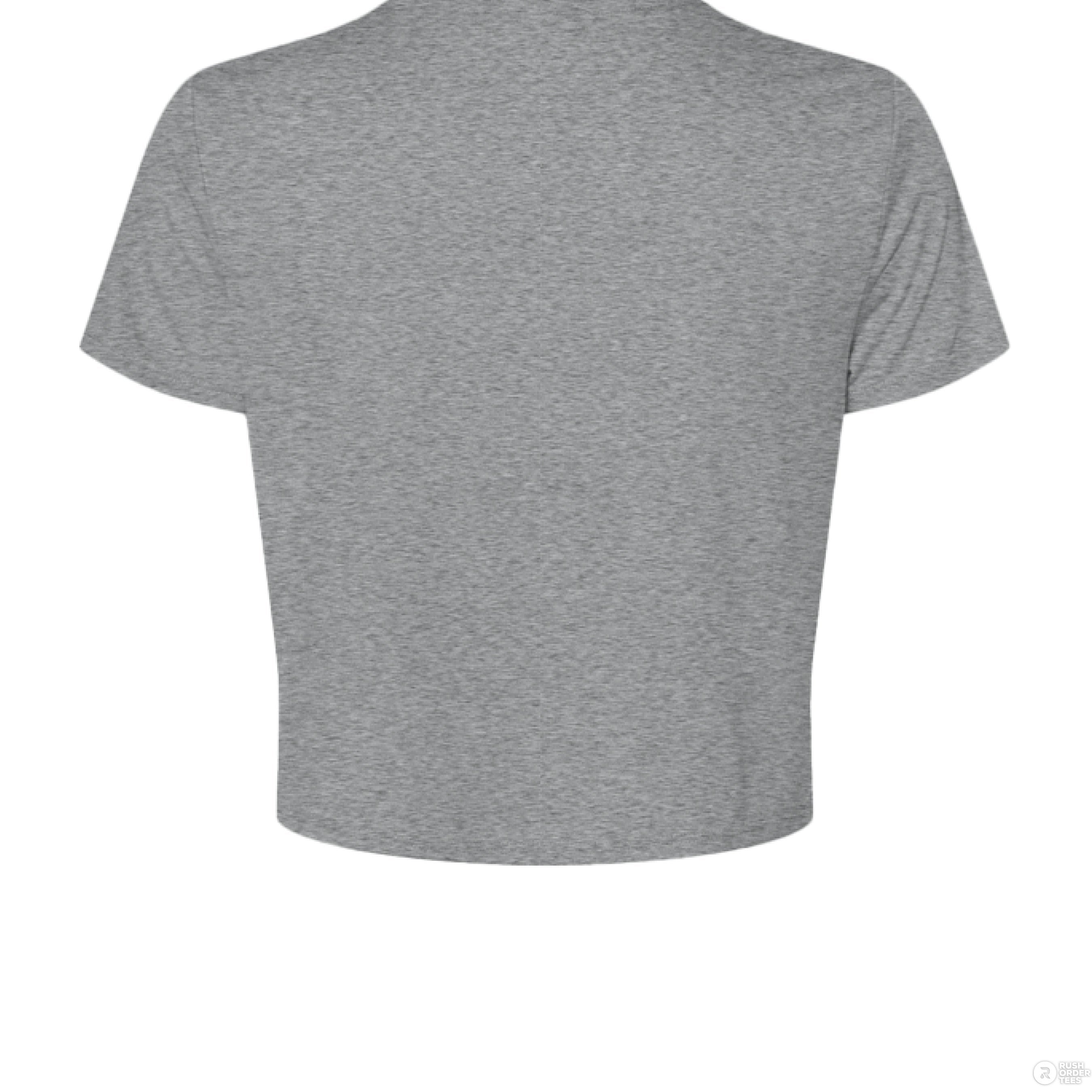 Customizable: Orange Coquette Bow Flowy Cropped T-Shirt