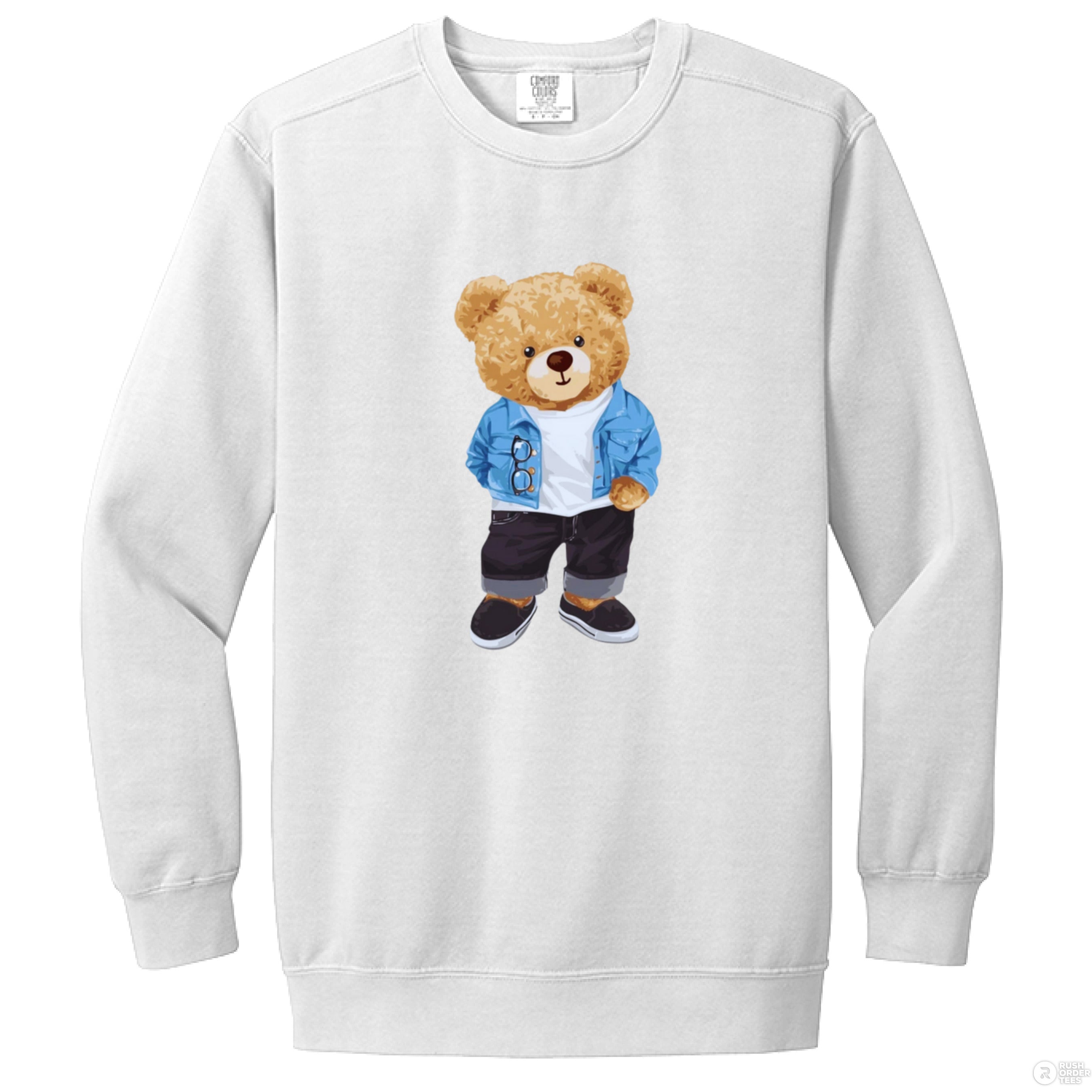 Customizable Bear Cutie Crewneck Sweatshirt (customize with image or mascot)
