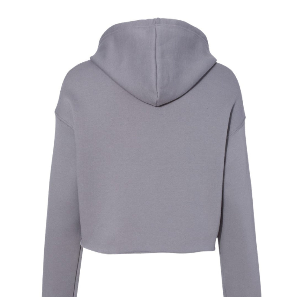 Customizable: Bride Interlocking Rings Cropped Fleece Hoodie