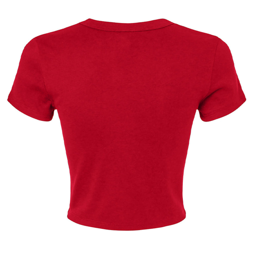Customizable: Interlocking Rings and Coquette Bow Bride Micro Ribbed Baby Tee