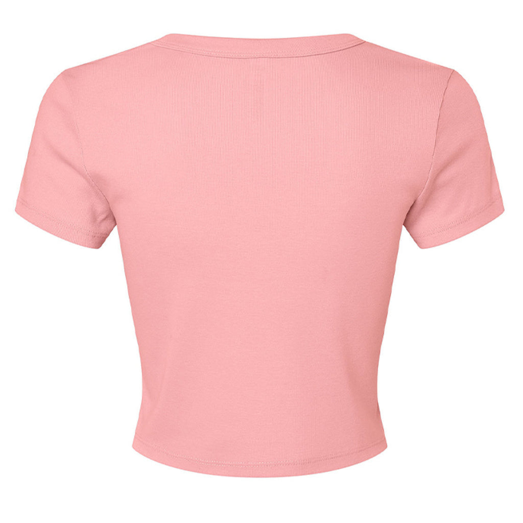 Customizable: Interlocking Rings and Coquette Bow Bride Micro Ribbed Baby Tee