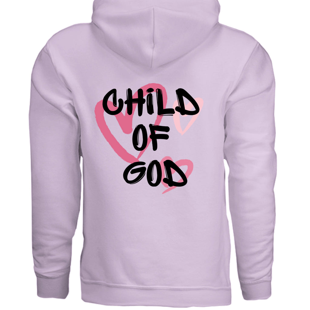 Child of God Pink Hearts Hoodie