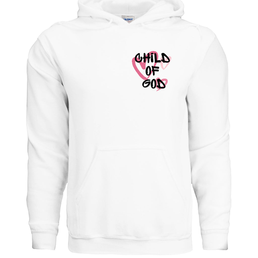 Child of God Pink Hearts Hoodie