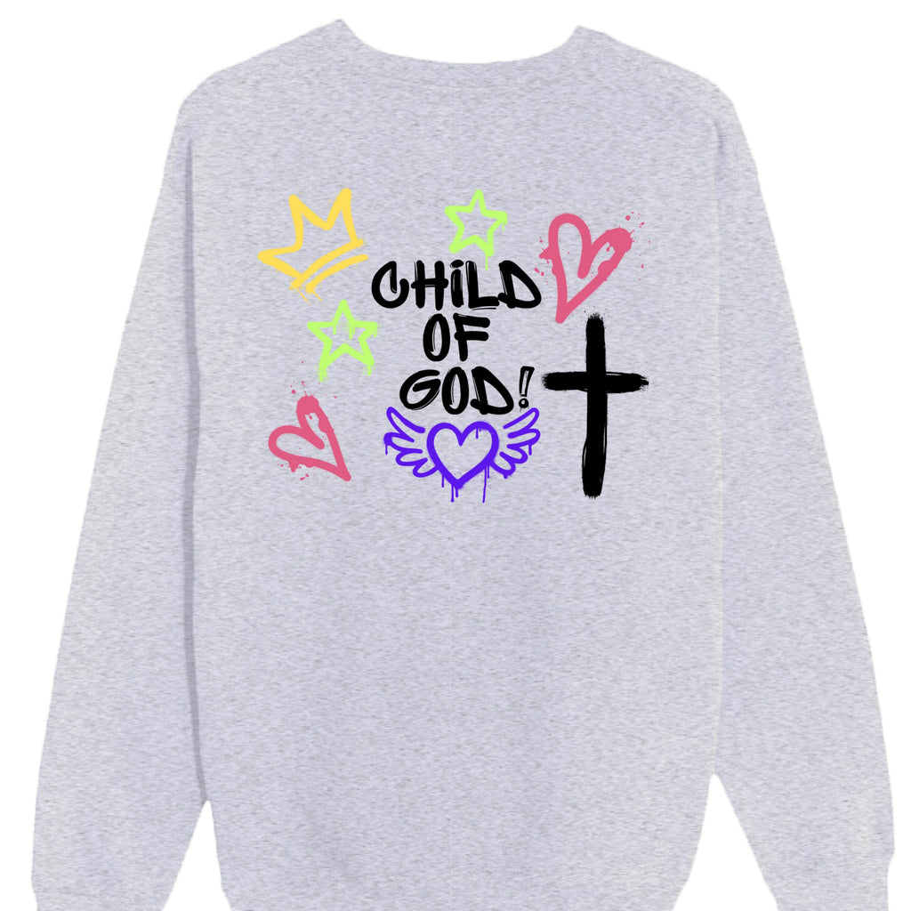 Child of God in Premium Crewneck Sweatshirt