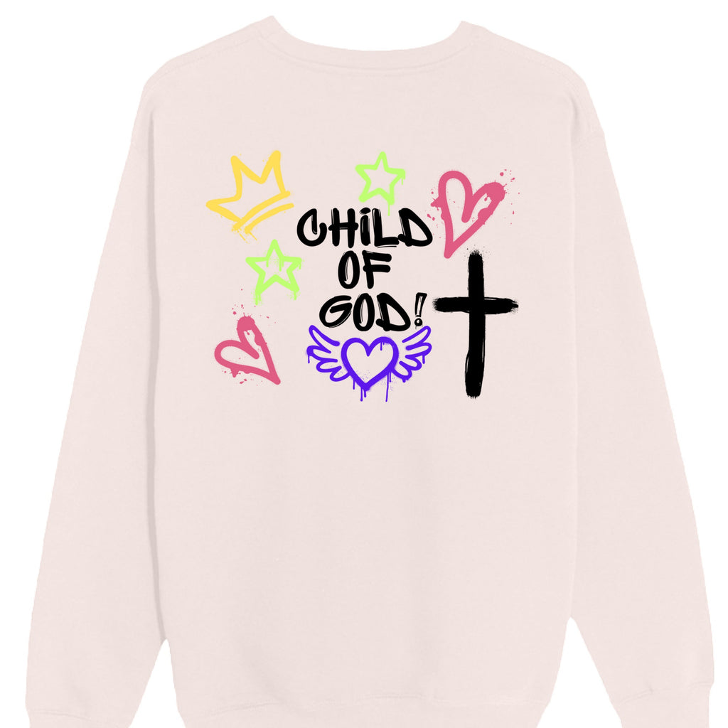 Child of God in Premium Crewneck Sweatshirt