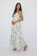 Isabella Dress in Salt Air Embroidery