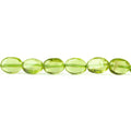 Peridot Plain Oval Beads 6x4x2mm average, 14 inches, 63 pieces