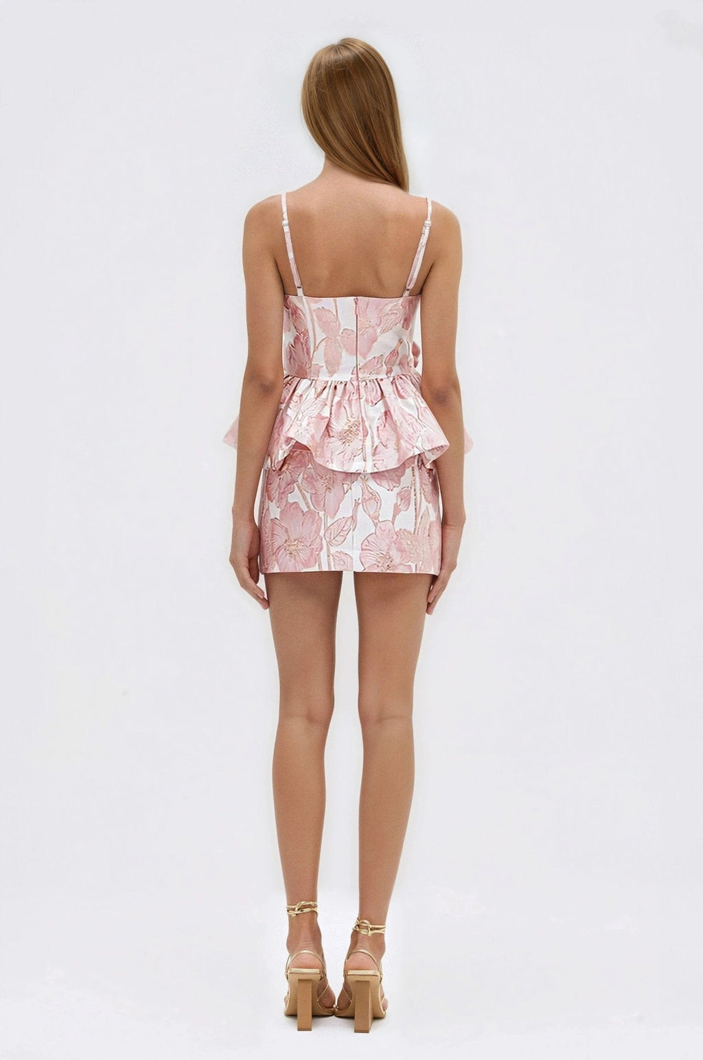 Petal Jacquard Skirt – Pink