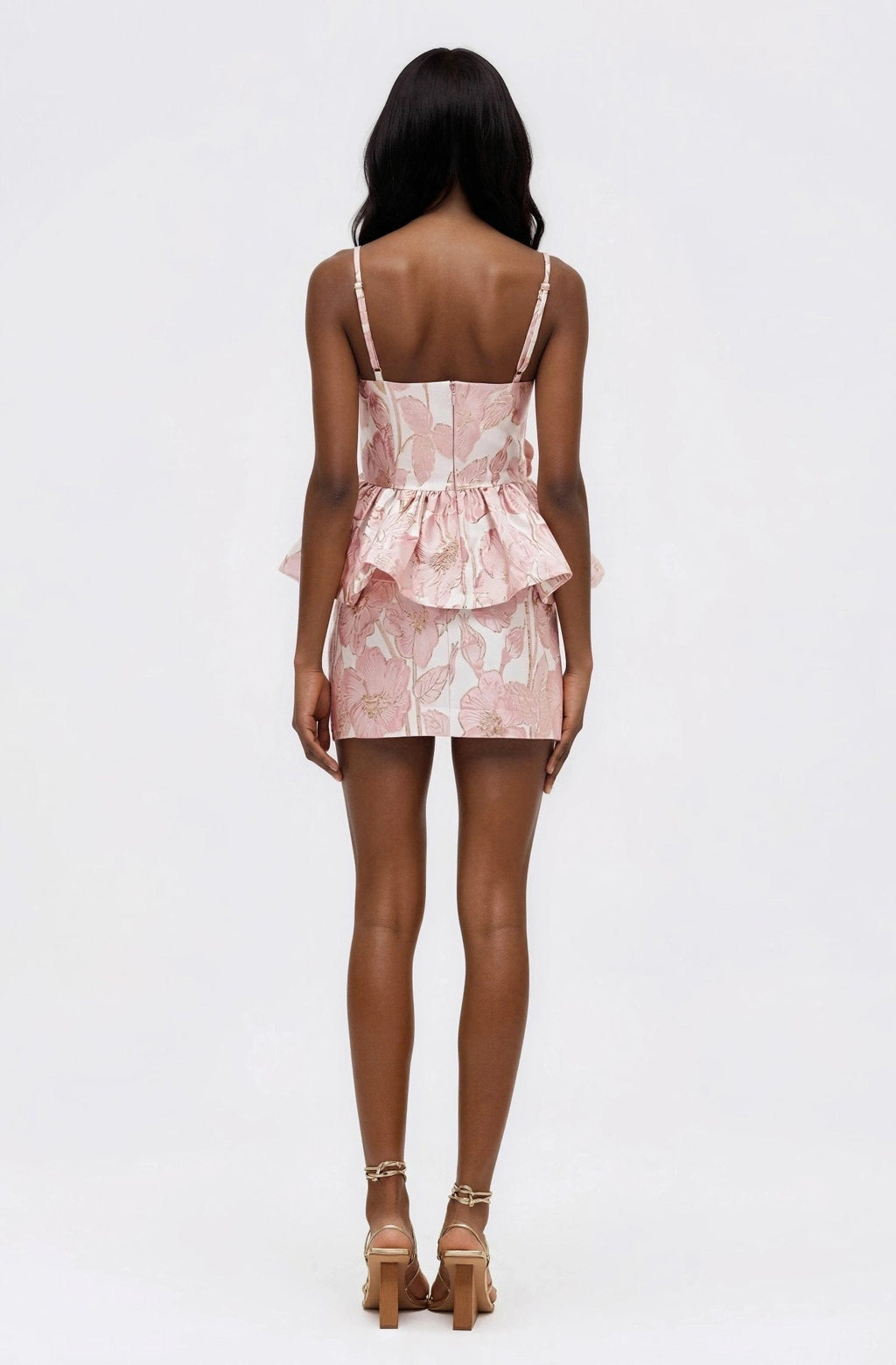 Petal Jacquard Skirt – Pink