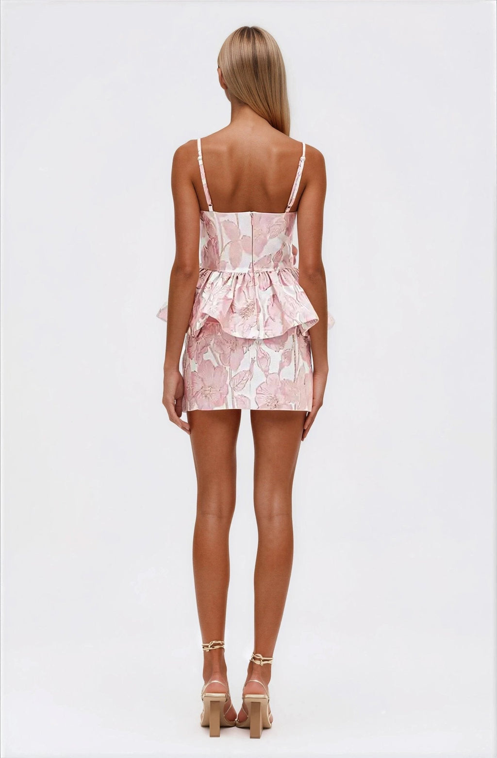 Petal Jacquard Skirt – Pink