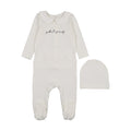 Petit Pouf Footie-White/Blue