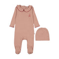 French Grandpa Footie- Pink