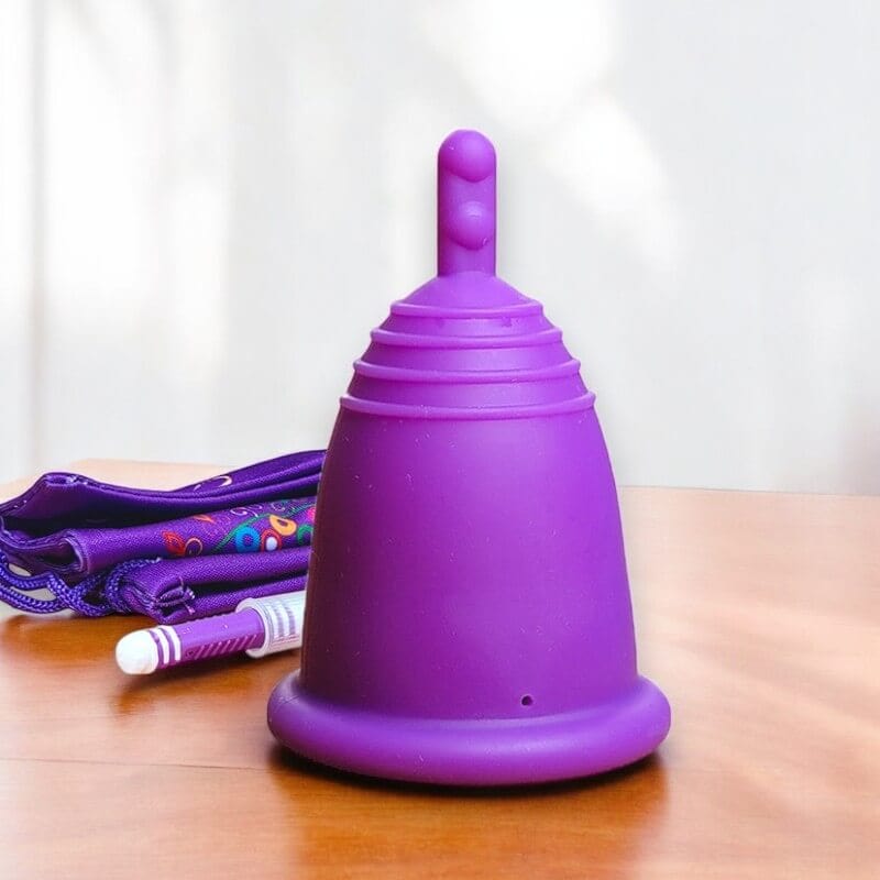 Small MeLuna Menstrual Cup for Teens, Stem Me Luna