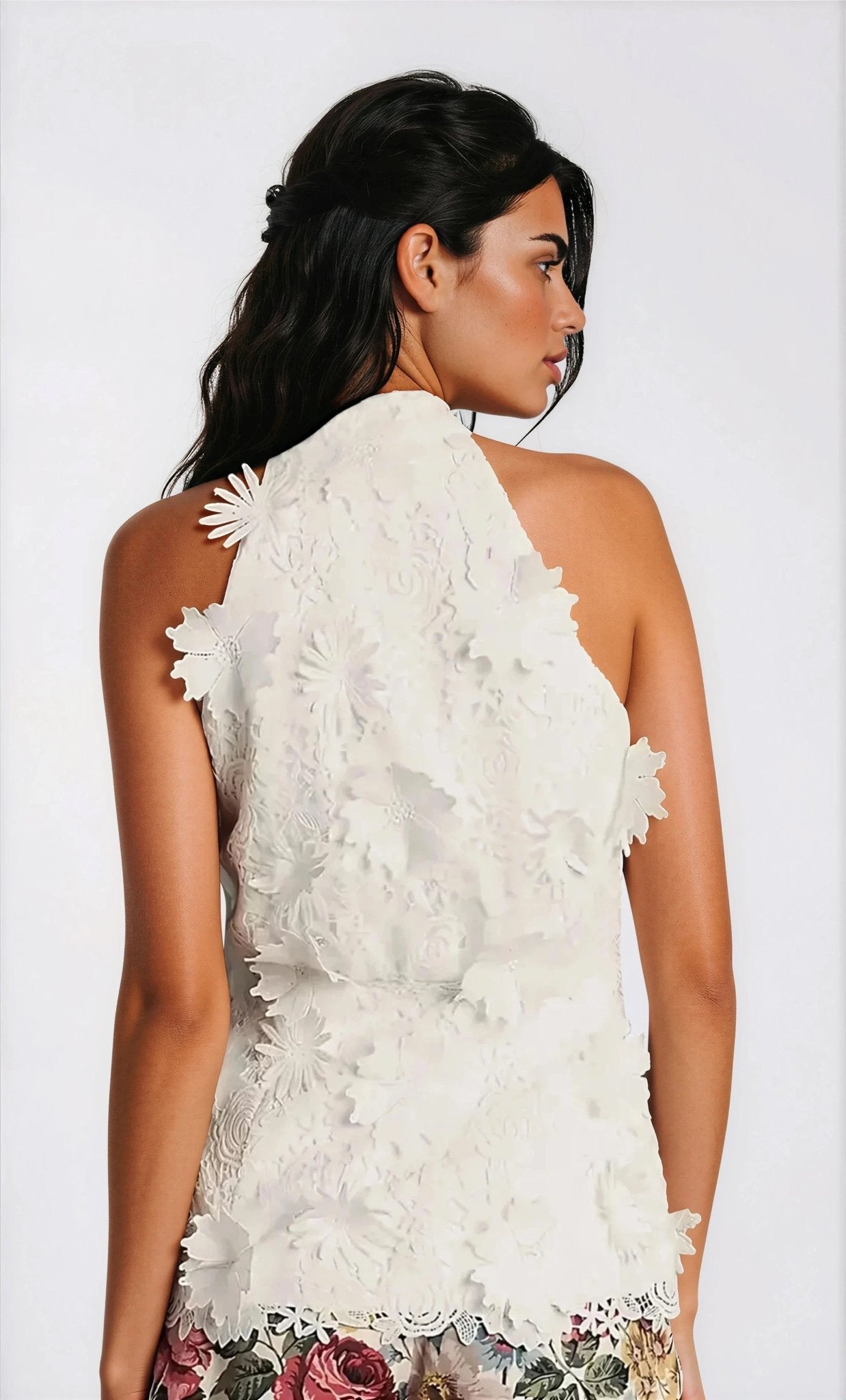 Remy Sleeveless Top – Orchid White