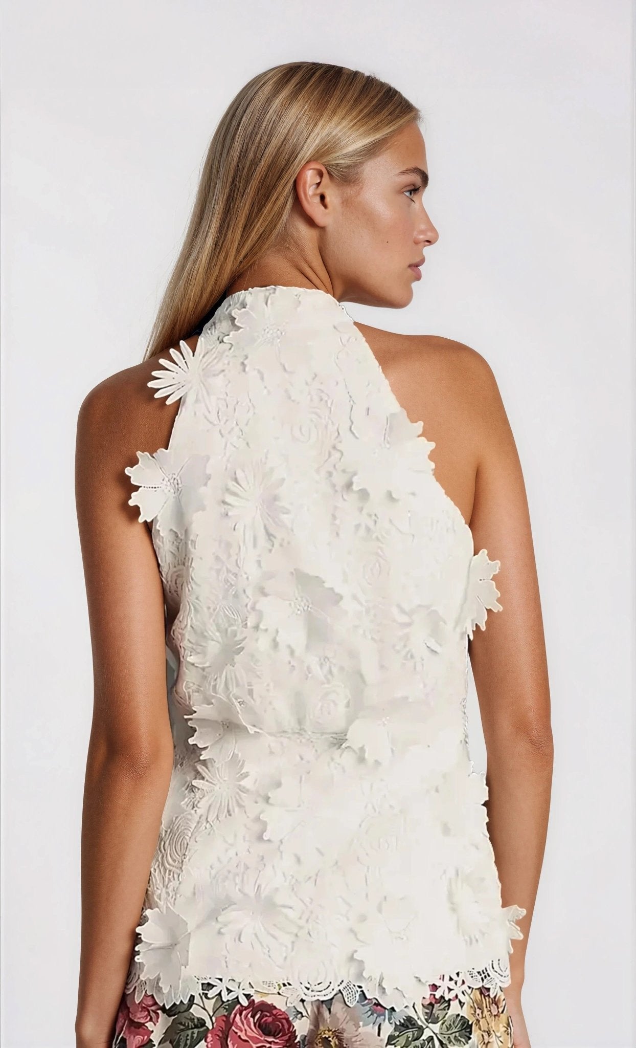 Remy Sleeveless Top – Orchid White