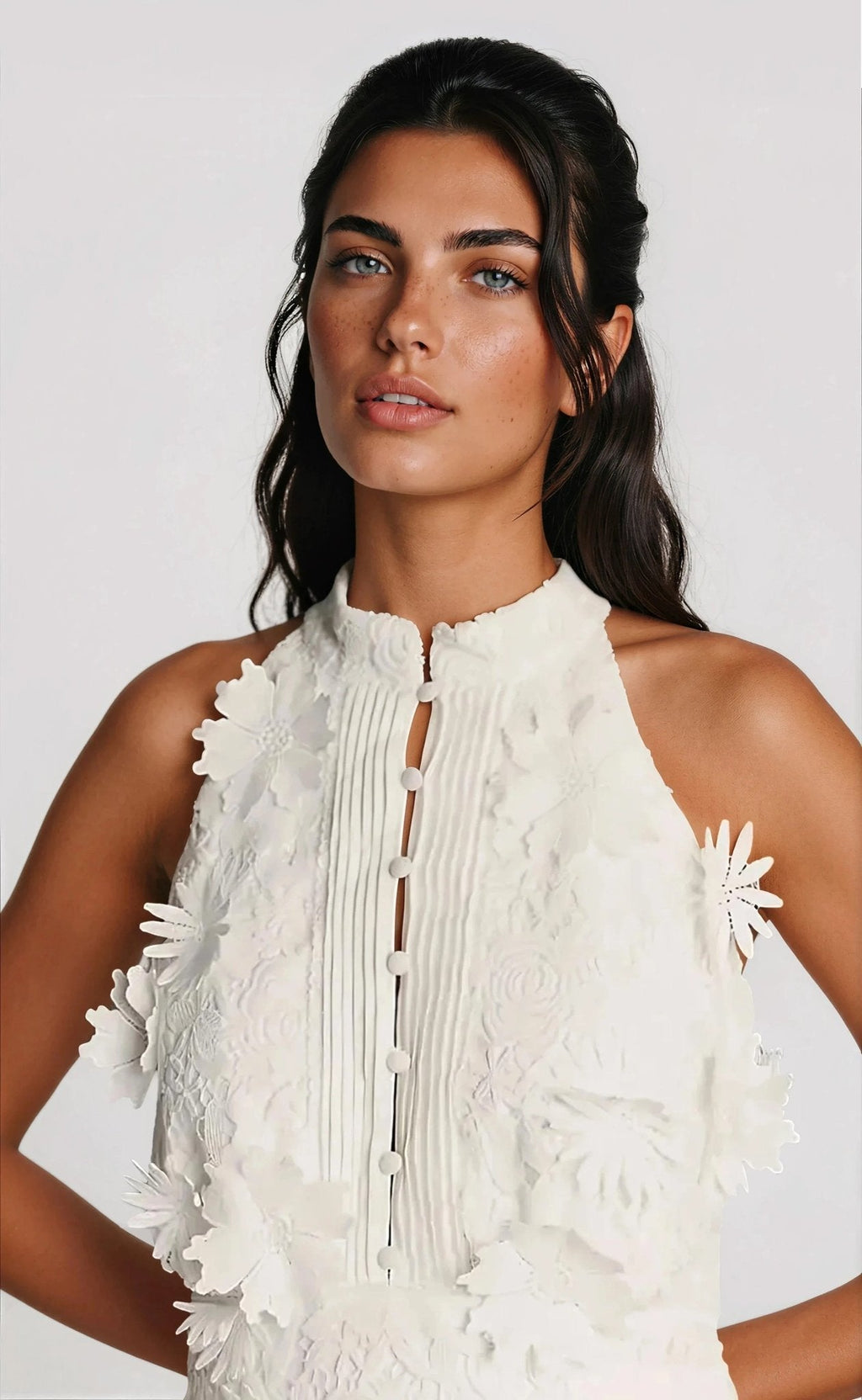 Remy Sleeveless Top – Orchid White