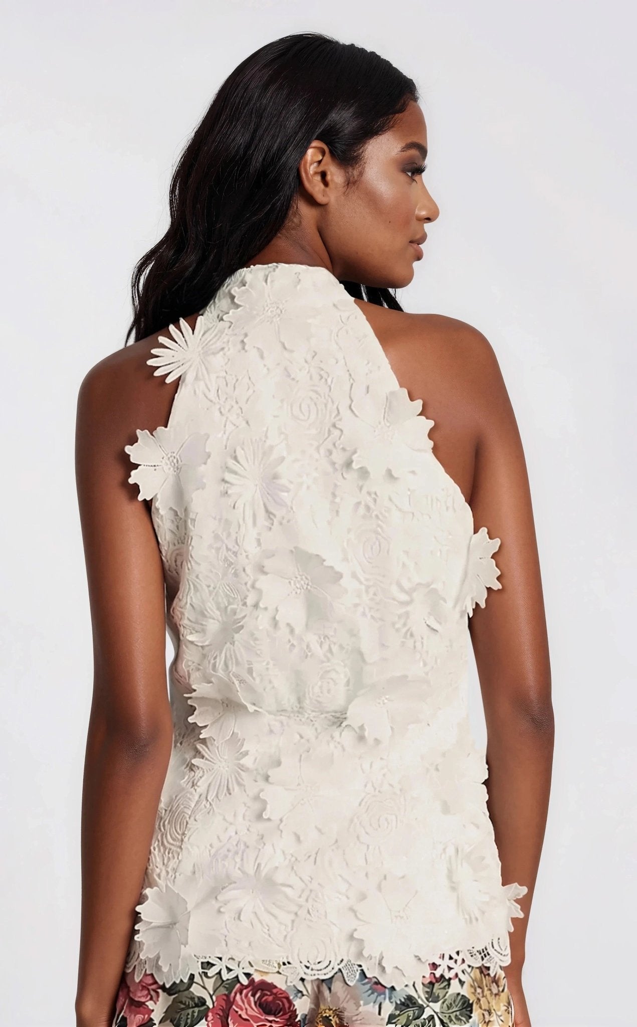 Remy Sleeveless Top – Orchid White
