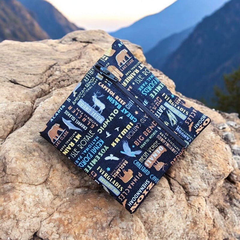 Menstrual Cup Pouch w/Zipper - Nature Themes