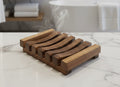 Curved Bamboo Soap Holder – Keep Soap Dry & Last Longer