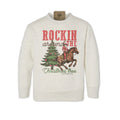 Rockin Around The Christmas Tree - Toddler Western Santa Sweatshirt