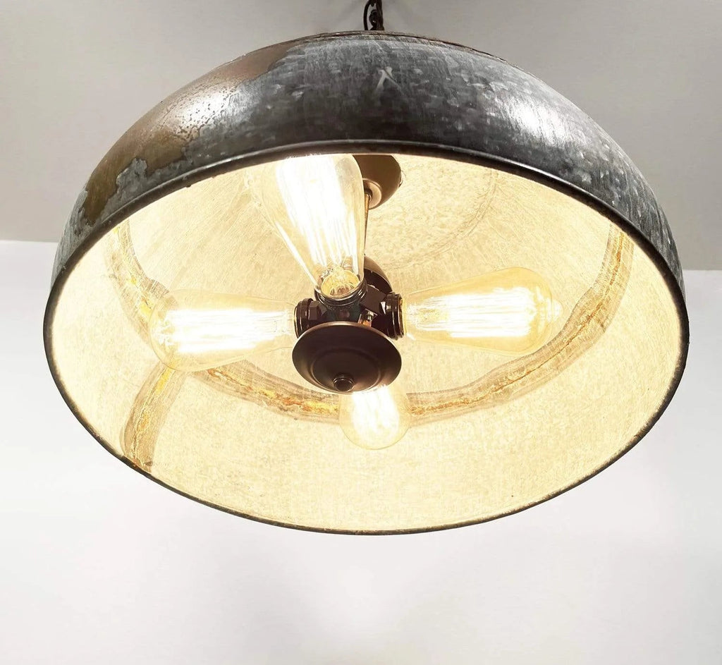 Jumbo Rustic Bucket Chandelier