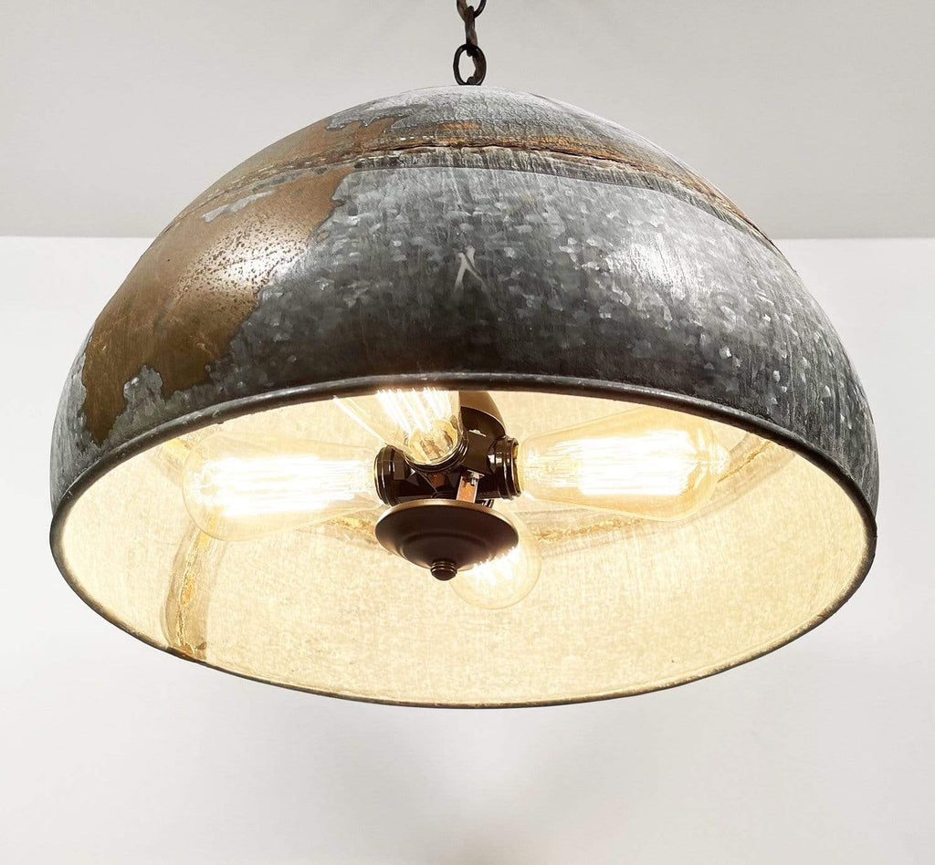 Jumbo Rustic Bucket Chandelier