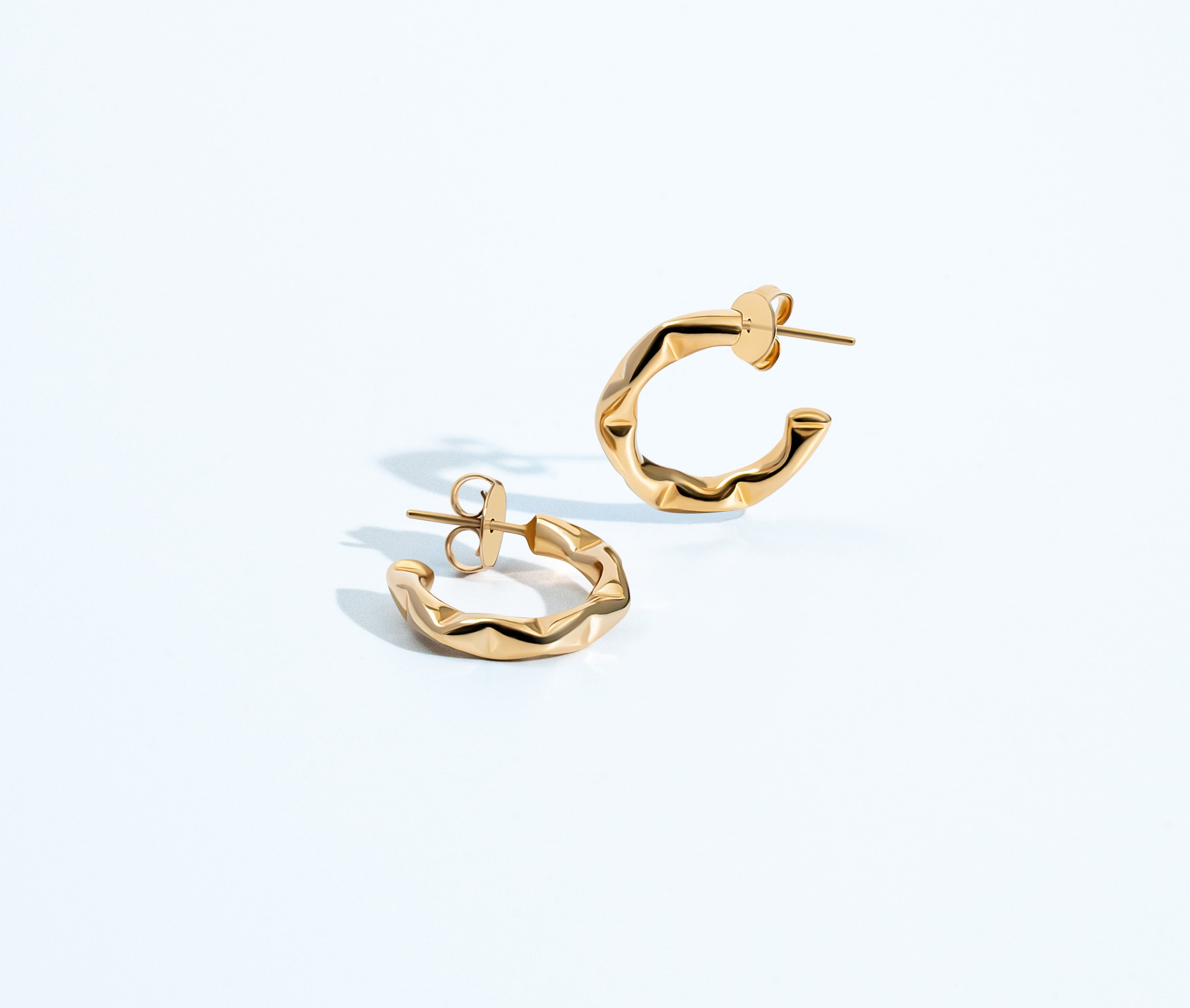 Sabrina Abstract Small Hoop Earrings