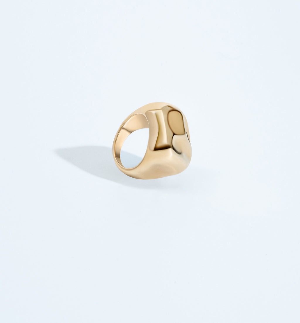 Sara Sculptural Gold Ring