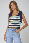 Frankie Top – Navy Multi (Final Sale)