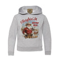 Sleighin It Cowboy Style - Youth Western Santa Pullover Hoodie
