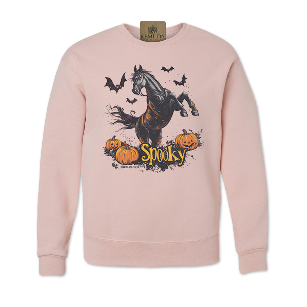 SPOOKY Western Horse Adult Unisex Halloween Sweatshirt
