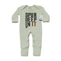 Spur Deep In It - Infant Western One-Piece Footed Pajamas W/Mittens