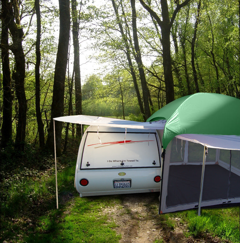 10x10 Side Mount Screen Room Tent by PahaQue for Camping and Outdoor Adventures