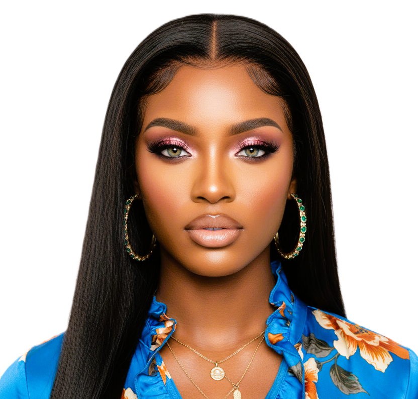 Light Blonde Straight 24' Brazilian Human Hair Lace Closure Wigs With Baby Hair