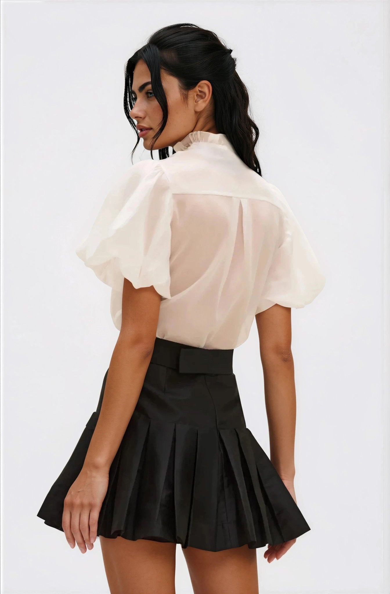 Taffeta Bloom Shirt – Off White
