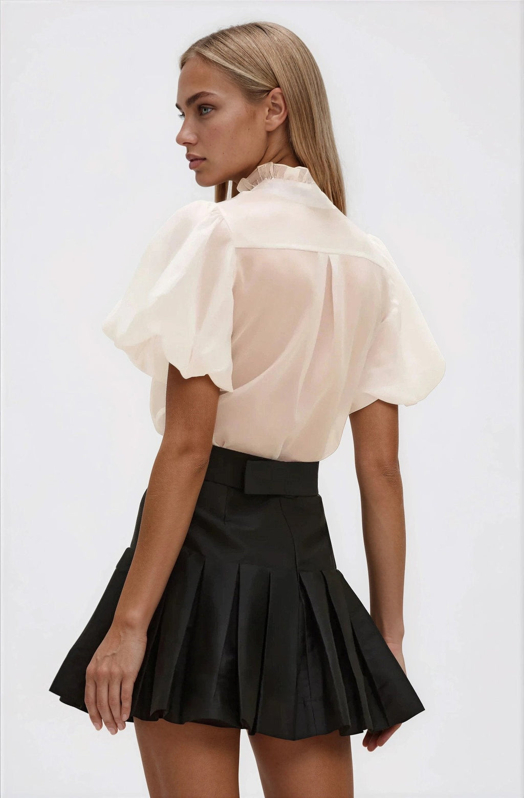 Taffeta Bloom Shirt – Off White